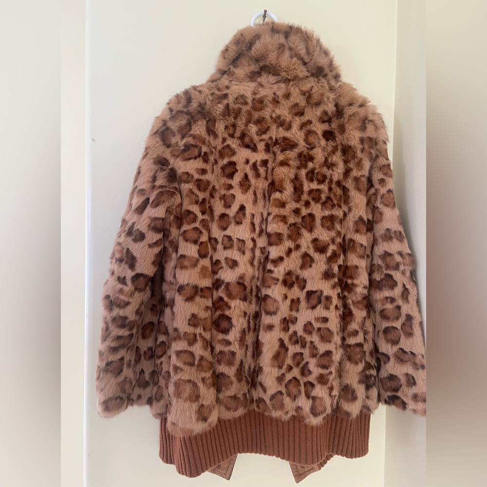Marc by Marc Jacob Rabbit Fur Leopard Jacket - Picture 5 of 5